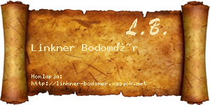 Linkner Bodomér névjegykártya